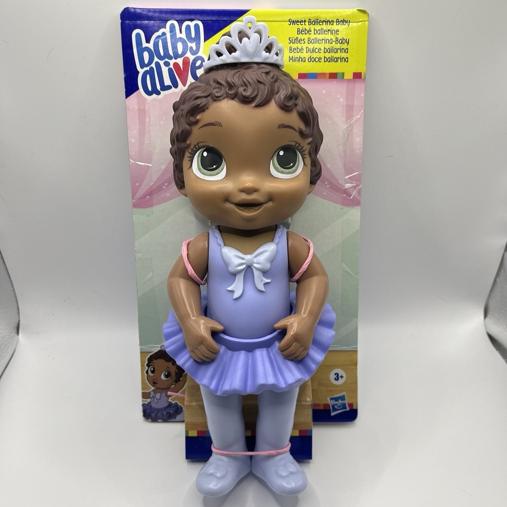 Baby Alive Sweet Ballerina Purple Tutu African‎ American New In Package